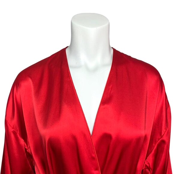 VINTAGE Victoria's Secret Gold Label 100% Silk Robe - Picture 4 of 7